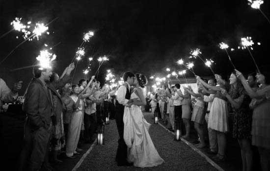 Bengalas para iluminar el baile de tu boda